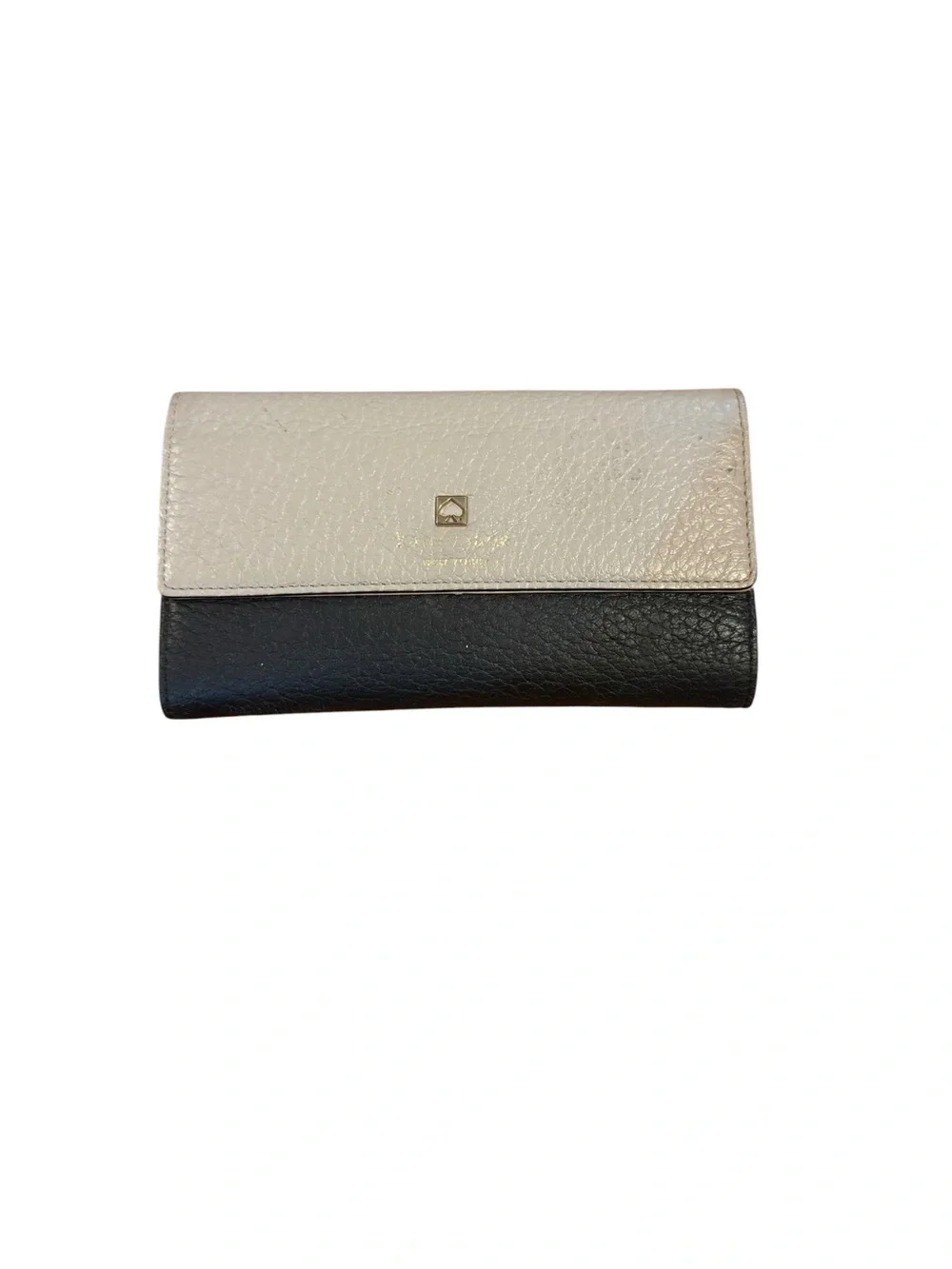 Kate spade Two-Tone Black and Cream Women's Leather Wallet